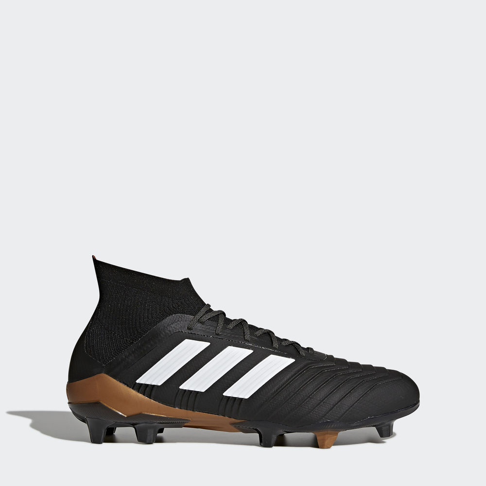 Adidas Predator 18.1 Firm Ground - ποδοσφαιρικα παπουτσια ανδρικα - Μαυρα/Ασπρα/Κοκκινα,Μέγεθος: EU